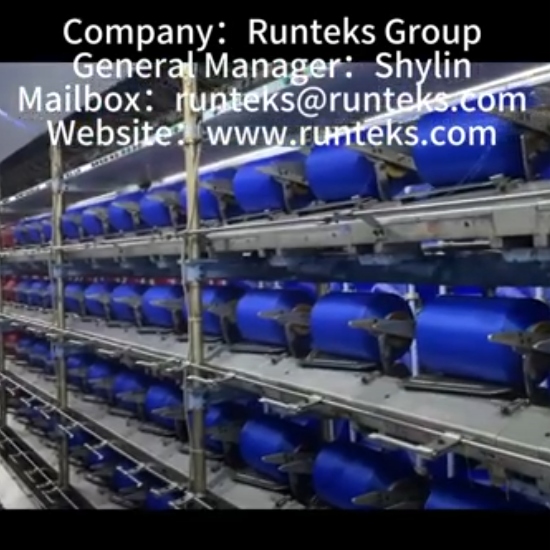 Runteks DTY color yarn factory video