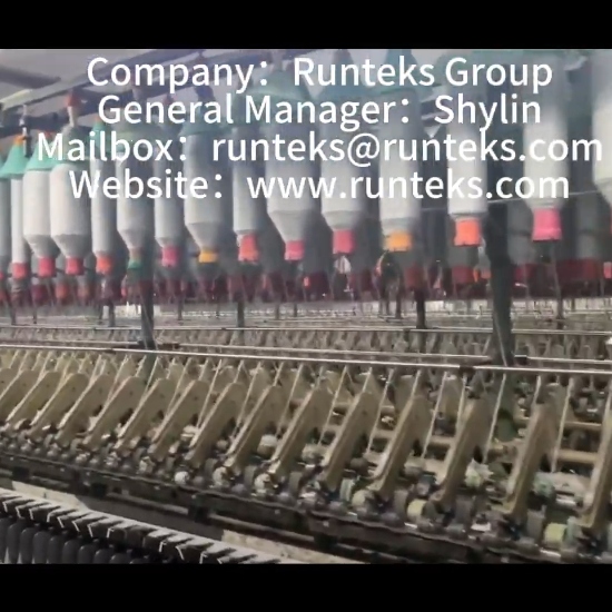Runteks staple chromatic fibre yarn video
