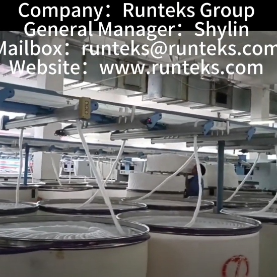 Runteks polyester spun yarn factory