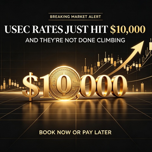 USEC Tates Just Hit $10,000 — And They're Not Done Climbing. Book Now Or Pay Later