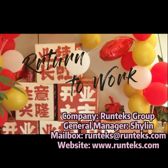 Runteks-Return to work