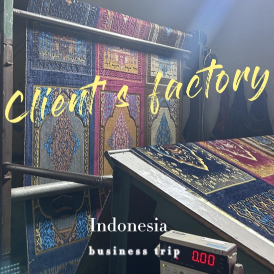Business trip to Indonesia - visit to customer's yarn factory